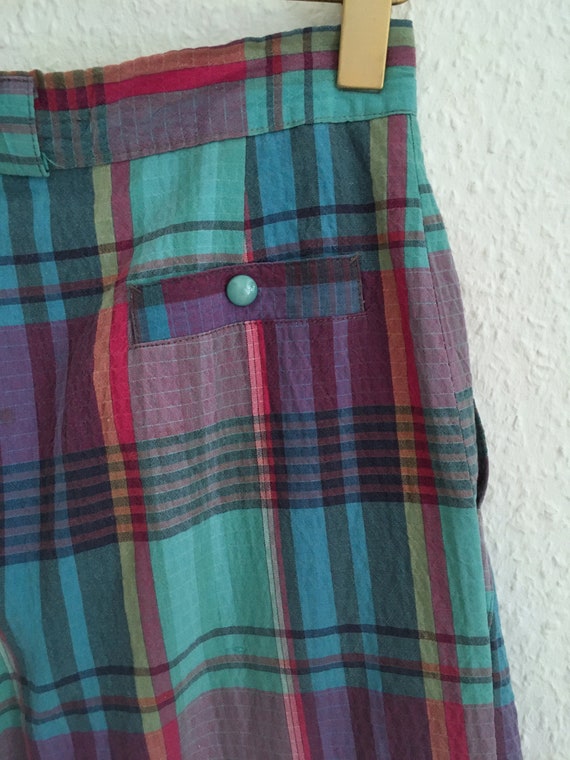 80s bermuda shorts / high waist palazzo short pan… - image 5