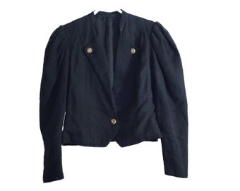 1 state puff shoulder blazer