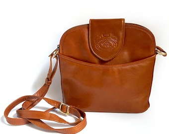 Borsa vintage da donna, borsa a tracolla in pelle di Picard, la borsa Ascari originale