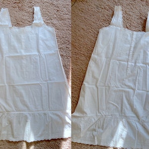 Antique Cotton Night DRESS/ Victorian Boho Shift - The Jasmine Dress image 9