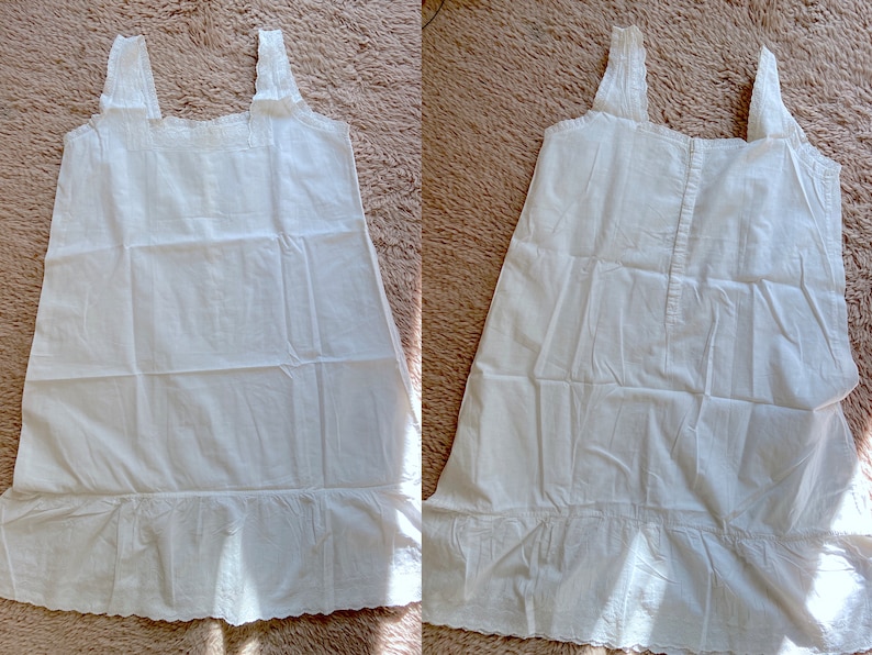 Antique Cotton Night DRESS/ Victorian Boho Shift - The Jasmine Dress image 9