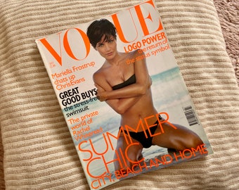 90s Supermodel Revival: Vintage VOGUE UK '97 Collection, UK Edition mit Helena Christensen Supermodel