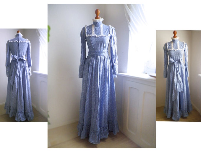 vintage laura ashley maxi dress