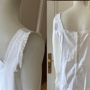 Antique Cotton Night DRESS/ Victorian Boho Shift - The Jasmine Dress image 4