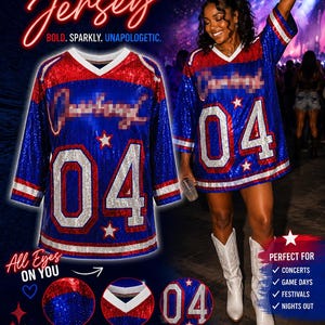 cowboy carter jersey dress Sequin Color_PURPLE