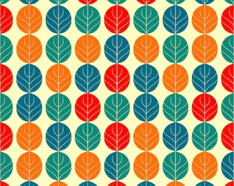 Retro höstlöv sömlöst mönster digital design