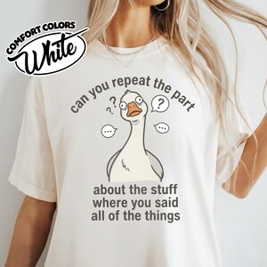 Camiseta divertida de ganso, camiseta con humor sobre la confusión mental por TDAH, camiseta de algodón sarcástica con la que te identificarás imagen 18