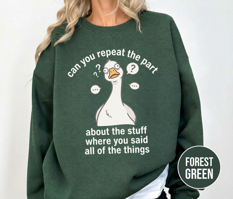 Camiseta divertida de ganso, camiseta con humor sobre la confusión mental por TDAH, camiseta de algodón sarcástica con la que te identificarás imagen 10