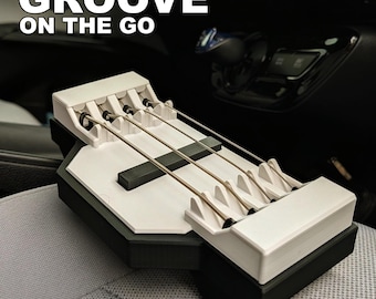 Mini Groove: Portable Bass Guitar Fingering Practice Tool - Real String Spacing - Bassist Gift