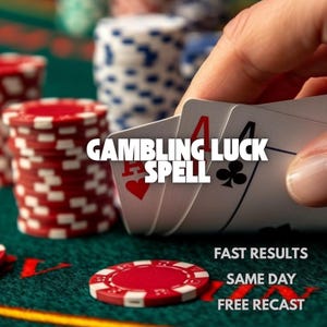 Hechizo de suerte para el juego - Poderoso ritual para casinos y juegos - Gana rápido, imán de suerte, alineación de ganancias inesperadas