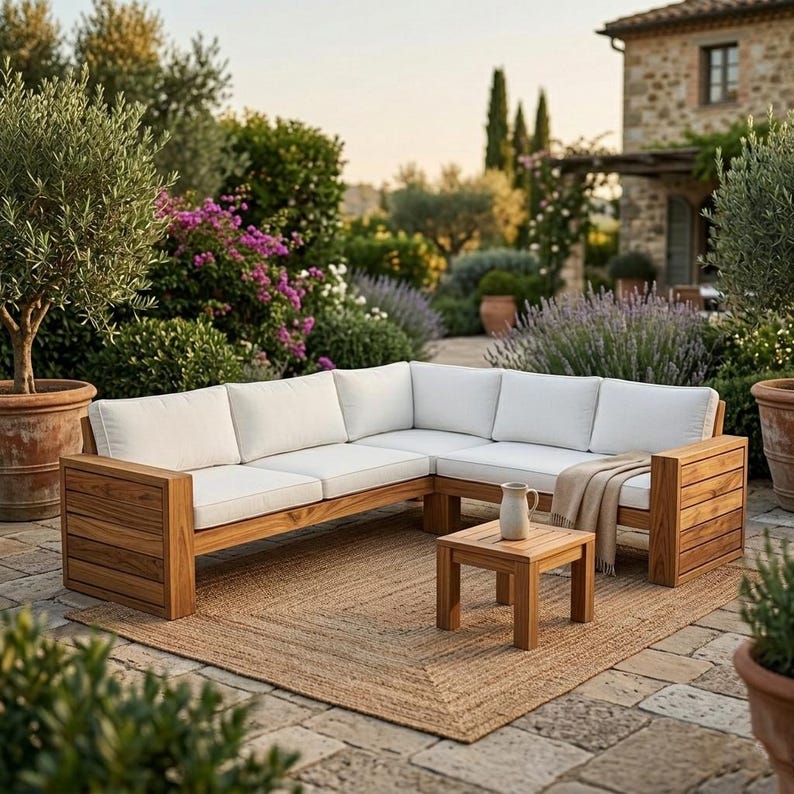 2x4 Outdoor Sofa Plan: Armless Sectional Patio Couch DIY Wood Furniture ...