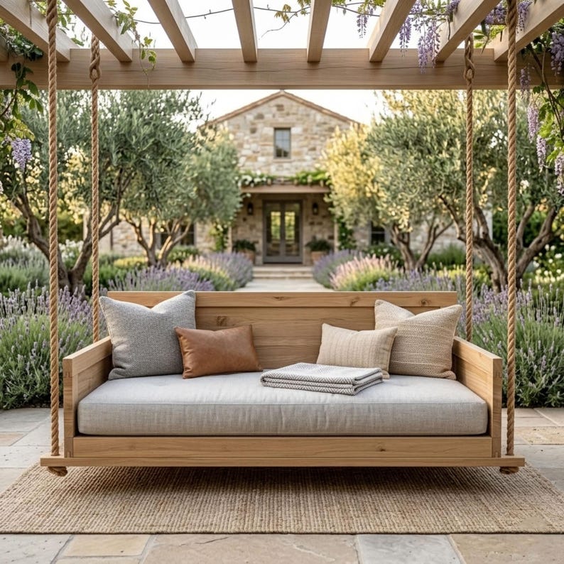 DIY porch swing bed build plan