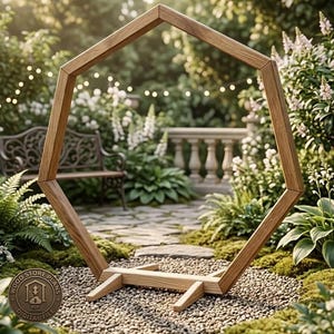 DIY Wedding Arch Plans, Rustic Boho Diamond Frame Arbor Blueprint (PDF Download)