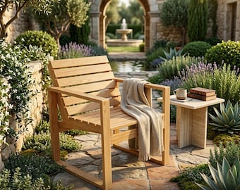 Progetti per la realizzazione di una moderna sedia Adirondack (download in PDF)