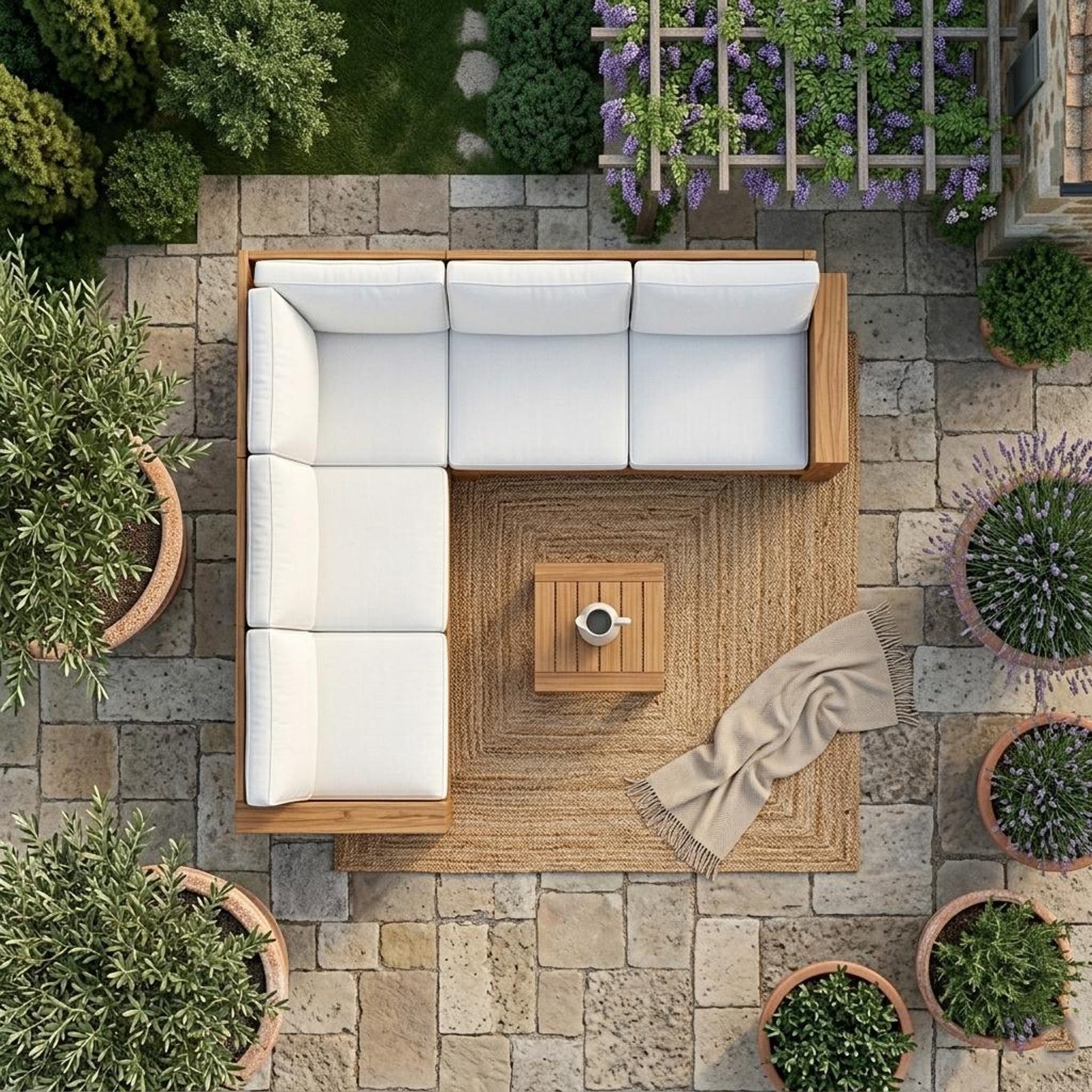 2x4 Outdoor Sofa Plan: Armless Sectional Patio Couch DIY Wood Furniture ...