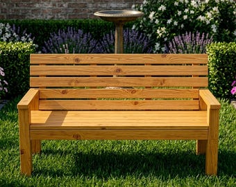 Progetti per panche 2x4, progetto fai da te per la lavorazione del legno per esterni con schienale, mobili da giardino rustici