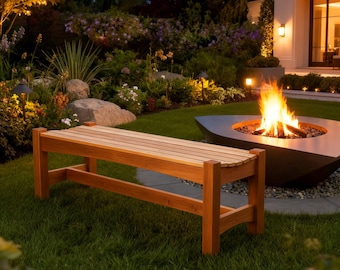 Progetti di lavorazione del legno per panchine da giardino, design classico in cedro (download PDF)