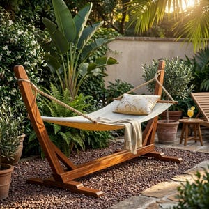 DIY Wooden Hammock Stand Plan PDF Instant Download