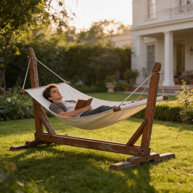 Outdoor Hammock Stand Woodworking Blueprint Printable Plan