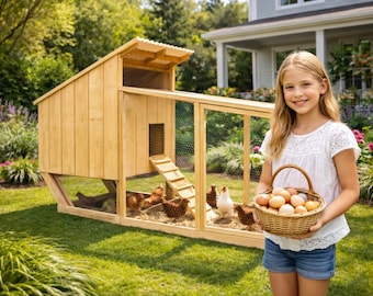 Progetti per pollaio walk-in di grandi dimensioni, moderno pollaio da giardino 94x41 (PDF)