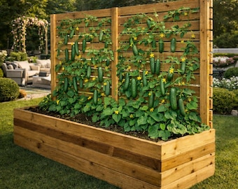 Progetto di aiuola rialzata in cedro con schermo per la privacy, guida alla costruzione di fioriere fai da te