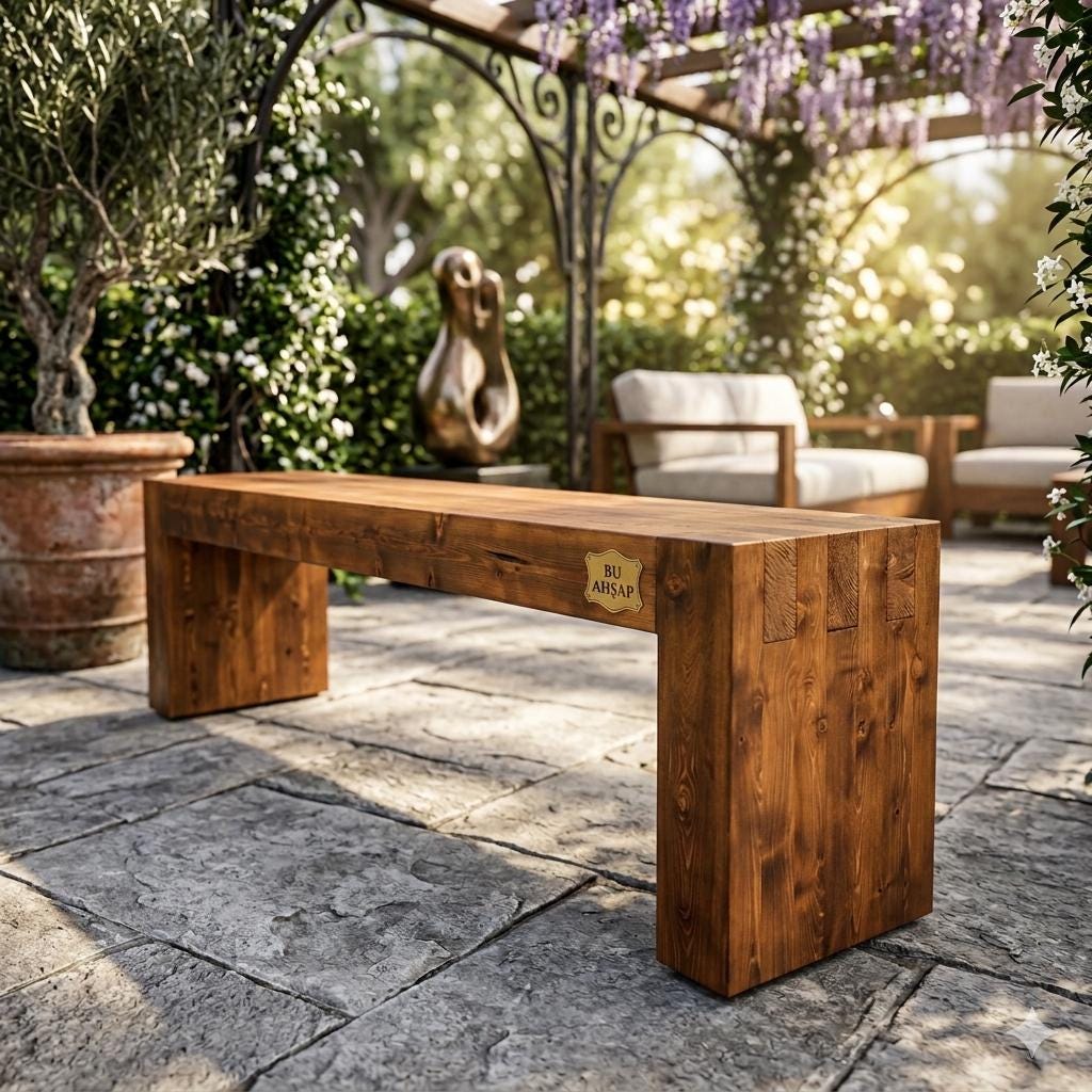 Modern Outdoor Bench Plans, DIY 2x4 Woodworking Project, Patio Seating ...