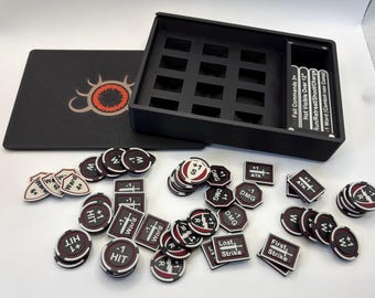 Set di segnalini Orco per wargame con scatola scorrevole magnetica