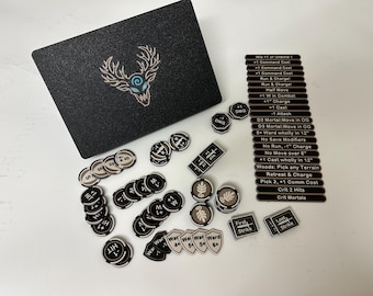 Sylvaneth Tokens Set mit Overgrown Markern: Kompatibel mit Age ofrücken. AoS, Kriegshammer.