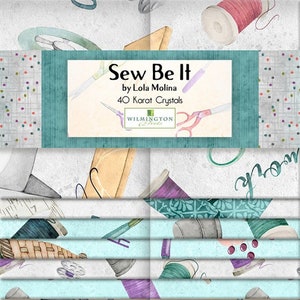 Sew Be It Jelly Roll, Wilmington Prints, Lola Molina, StartingStitches, 2.5" fabric strips, 40 pieces, 100% Cotton, Quilting, Precuts