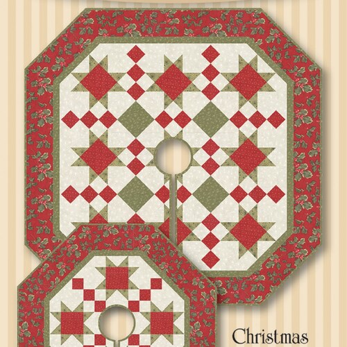 Christmas Stars Tree Skirt or Topper Pattern Perkins Dry Etsy