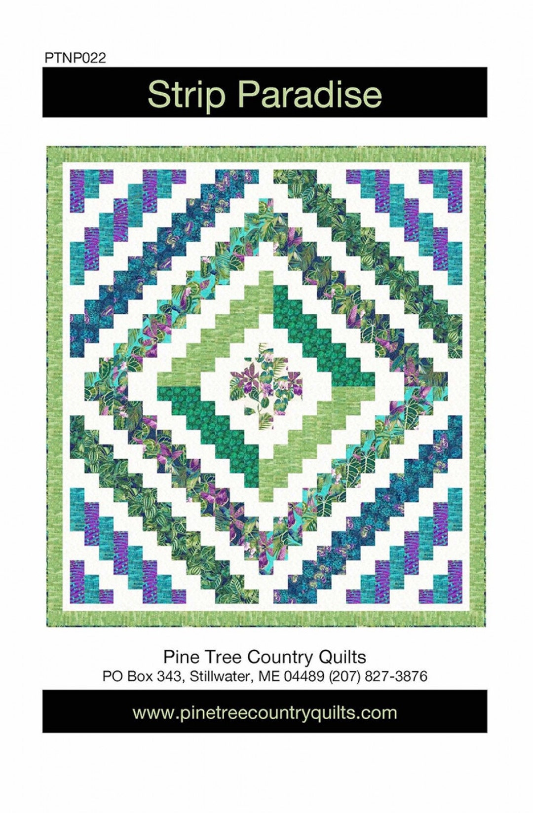 Strip Paradise Quilt Pattern Pine Tree Country Quilts - Etsy Singapore