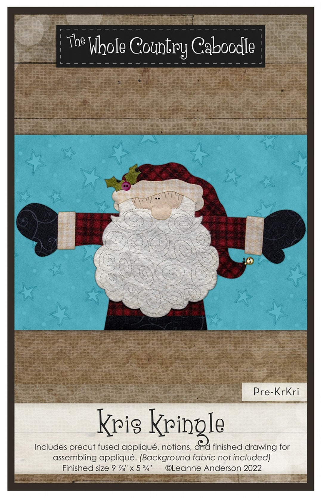 Kris Kringle Precut Fused Applique, the Whole Country Caboodle, Pre