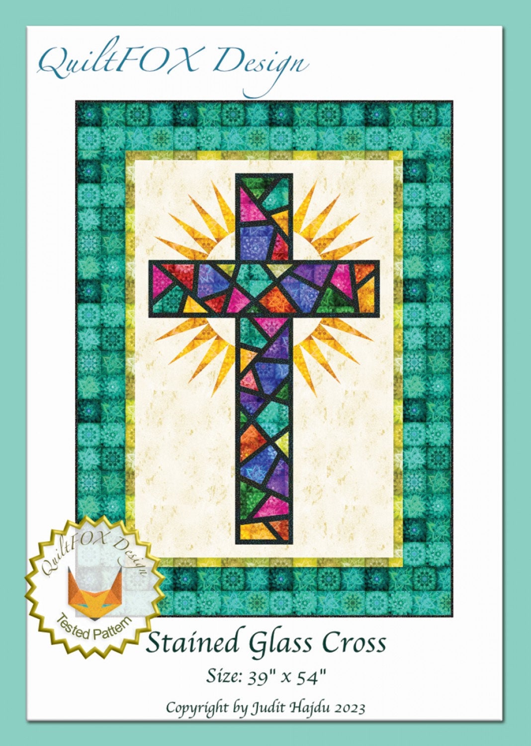 Stained Glass Cross Quilt Pattern, Quilt Fox Designs, QFOX-284, Judit  Hajdu, Startingstitches, Religious, Cross, Jesus, Church Window - Etsy  Israel