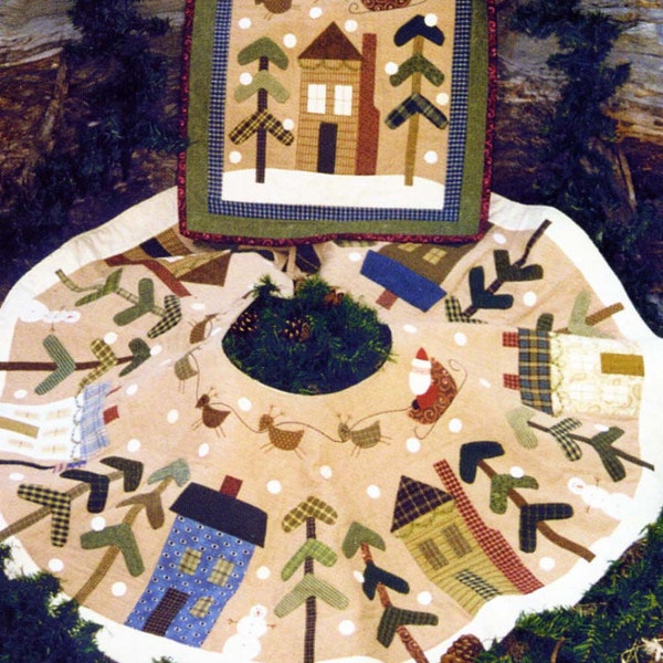 Applique Christmas Tree Skirt Pattern Etsy