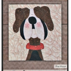 Hound Dog Precut Fused Applique, The Whole Country Caboodle, Pre-Houn, Leanne Anderson, StartingStitches, Applique Kit, Dogs, Pets