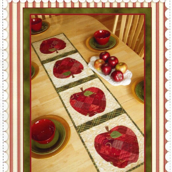 Apple Table Runner Patterns Etsy