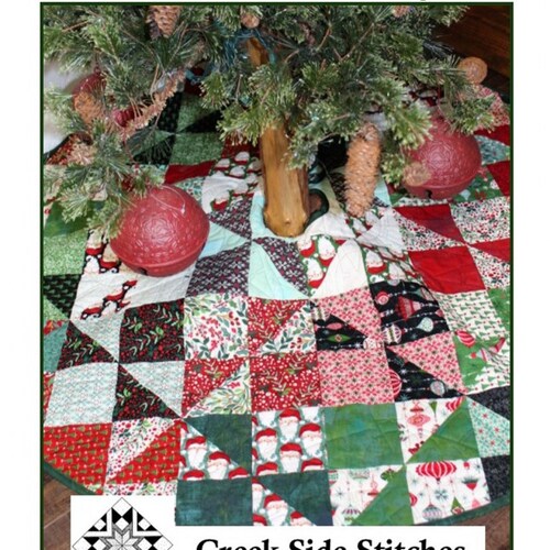 Stars From Above Tree Skirt Pattern Creek Side Stitches Etsy
