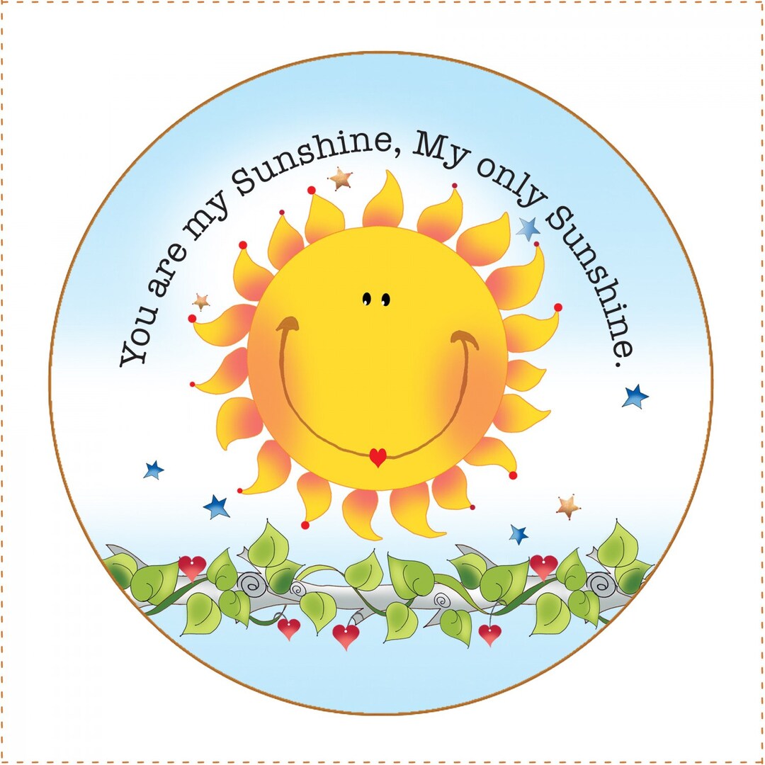 You Are My Sunshine.... Fabric Art Panel APR11 Jody Etsy