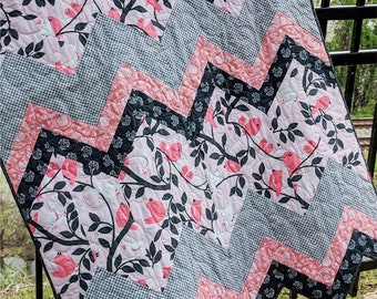 Sweet Chevrons Quilt Pattern, Swirly Girls, StartingStitches, Sewing, Quilting, Baby Quilt, Twin Quilt, Confident Beginner