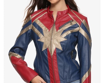 Captain Marvel Kunstleder Jacke Damen Her Universe Marvel