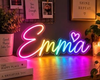 Custom Kids Name Neon Sign, Personalized LED Neon Light for Kids Bedroom, Custom Room Decor, Nursery Wall Decor, Birthday Gift for Kids