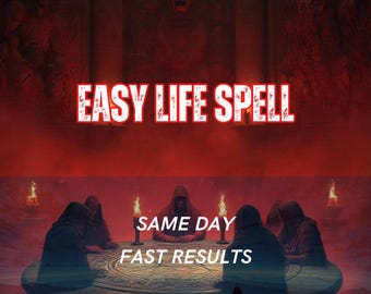 Easy Life Spell | Effortless Flow & Stress Reduction Manifestation | Life Ease, Balance Alignment Ritual | Same Day Casting | Personalized