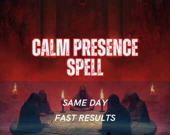 Calm Presence Spell | Inner Peace & Grounded Energy Ritual | Emotional Stability  Gentle Confidence | Same Day Casting | Personalized Spell