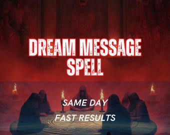 Dream Message Spell | Receive Symbolic Guidance & Dream Insight Ritual | Subconscious Communication Clarity Same Day Casting | Personalized
