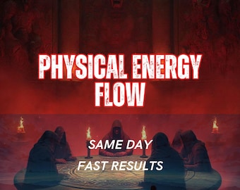 Physical Energy Flow Spell | Body Vitality & Grounded Movement Ritual | Restore Balance natural Flow | Same Day Casting | Personalized Spell