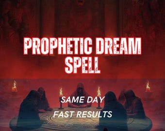 Prophetic Dream Spell | Future Insight & Symbolic Dream Awareness Ritual | Intuition Vision Alignment | Same Day Casting Personalized Spell