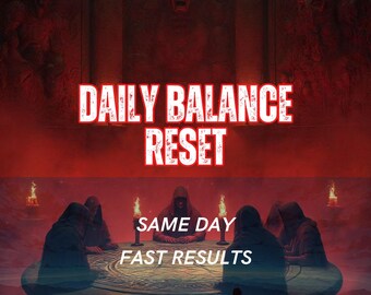Daily Balance Reset Spell | Emotional & Energy Reset Ritual | Restore Calm, Clarity  Daily Alignment | Same Day Casting | Personalized Spell