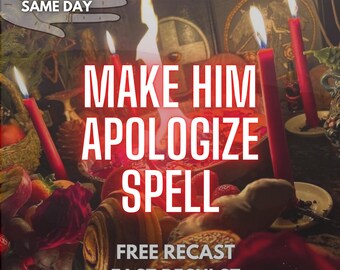 Same Day Apologize Spell | Deep Regret & Remorse Ritual | End the Silence  Reconciliation | Digital Spell Kit + Report