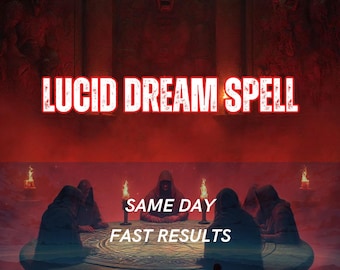 Lucid Dream Spell | Conscious Dream Awareness & Control Ritual | Night Clarity  Mind Alignment | Same Day Casting | Personalized Spell