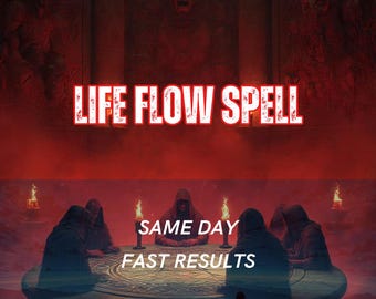 Life Flow Spell | Smooth Life Alignment & Block Release Ritual | Balance, Ease  Forward Movement | Same Day Casting | Personalized Spell